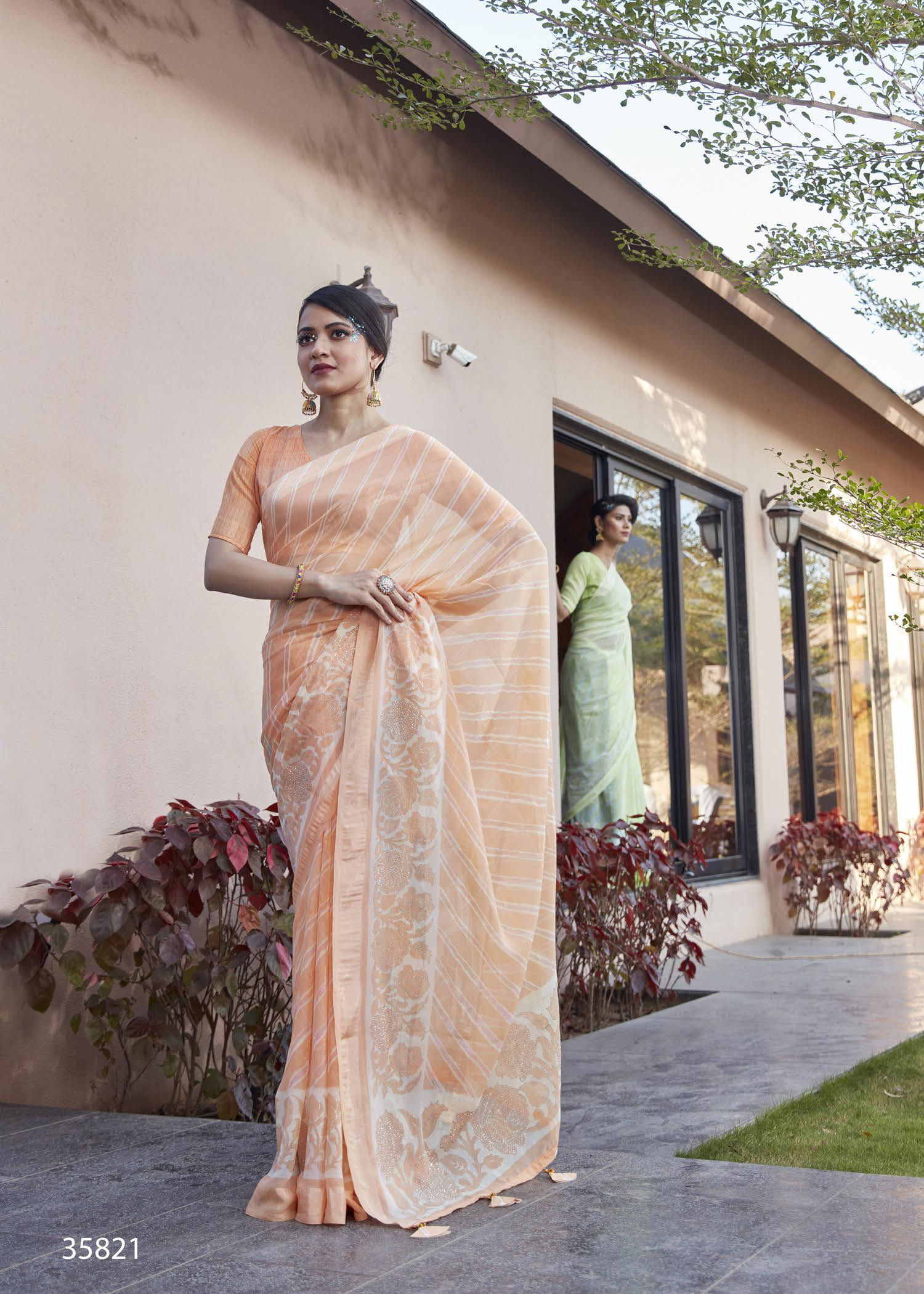 Harini By Vallabhi Printed Designer Georgette Sarees Wholesale Market In Surat